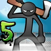 تحميل لعبة Anger of stick 5: Zombie مهكرة للأندرويد مجاناً 2025 MOD APK