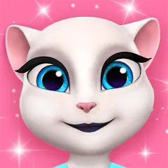 تحميل لعبة My Talking Angela مهكرة 2024 للأندرويد APK مجاناً