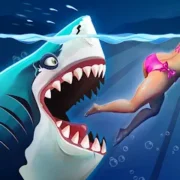 تحميل لعبة Hungry Shark World مهكرة للأندرويد مجاناً MOD APK 2025