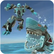 تحميل لعبة Robot Shark مهكرة 2024 للأندرويد APK مجاناً